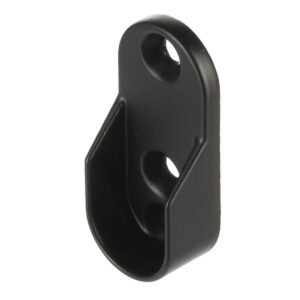 držiak šatníkovej tyče pre oválnu tyč, 30x15 mm, matná čierna