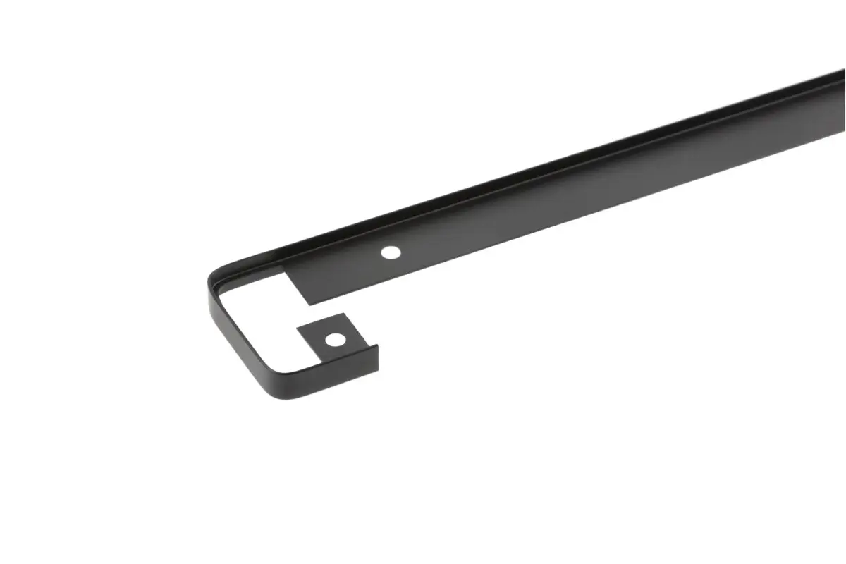 Lišta na pracovnú dosku – prechodová, 38mm, čierne, 600 mm