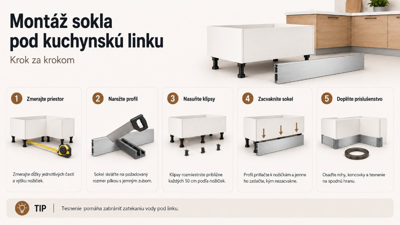 Montáž sokla pod kuchynskú linku - návod krok za krokom od Sharewood