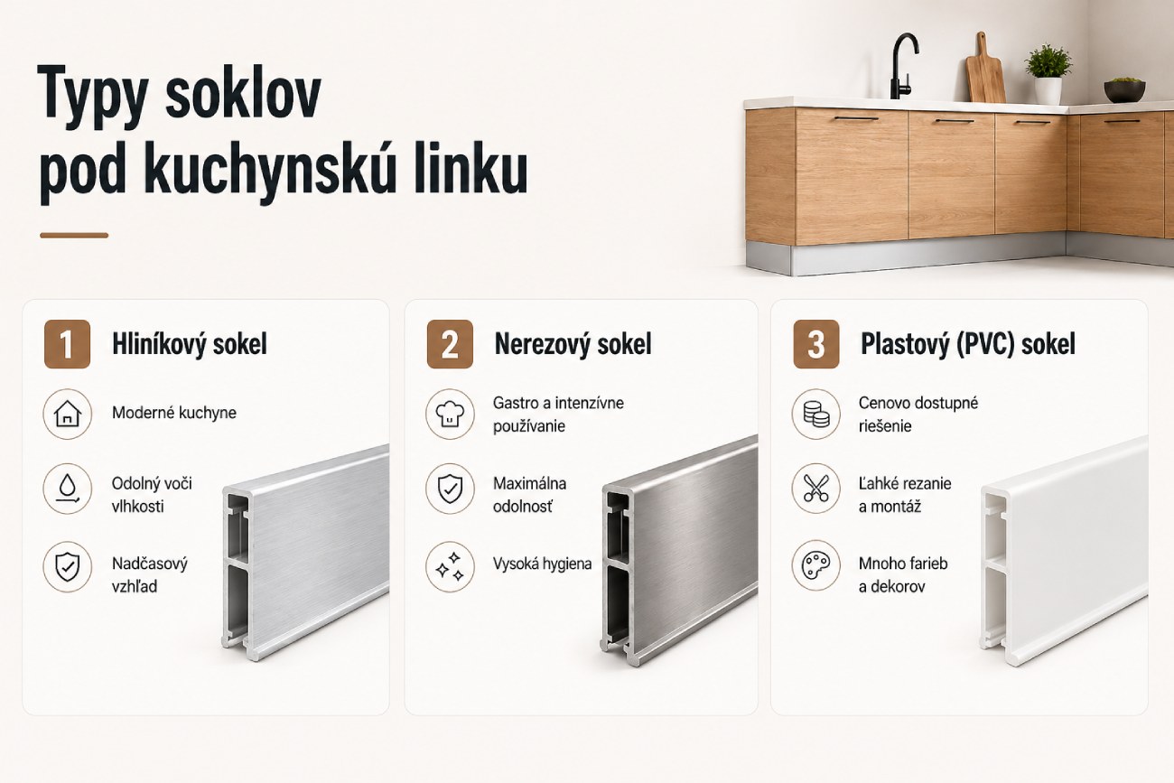 Typy soklov pod kuchynsku linku od Sharewood