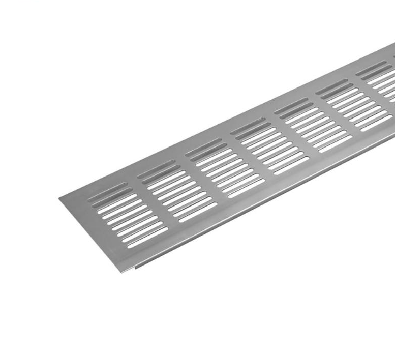 Vetracia mriežka 480 x 80 mm, matný chróm