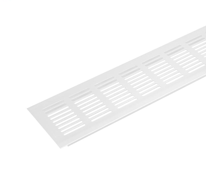 Vetracia mriežka 600 x 80 mm, biela