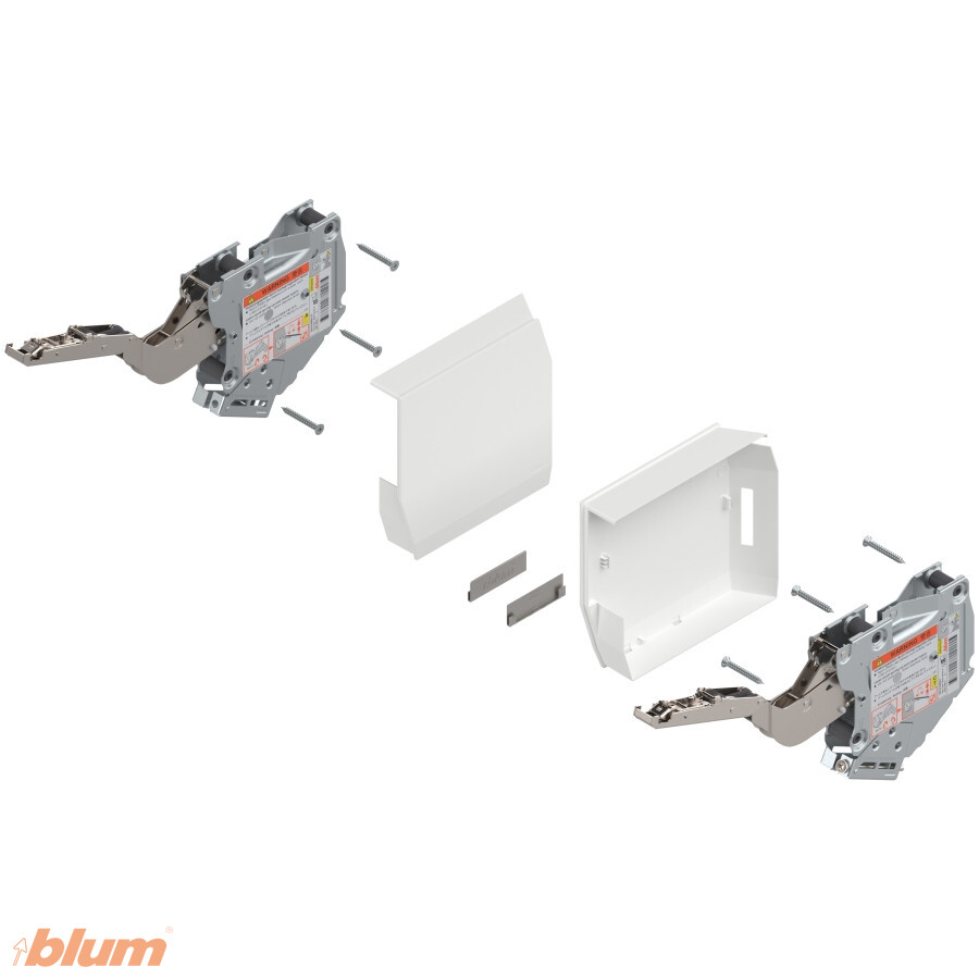 BLUM 20K2B00T AVENTOS HK-S ZDVÍHAČ VERZIA TIP-ON KRYTKY BIELE HRANATÉ