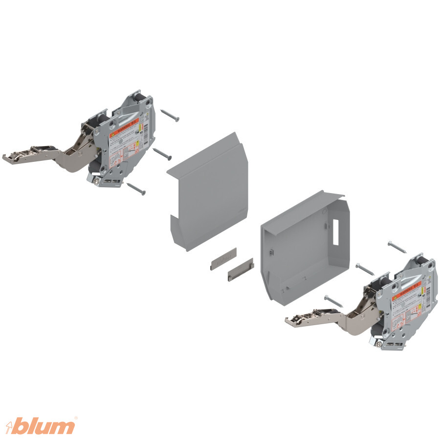 BLUM 20K2E00 AVENTOS HK-S ZDVÍHAČ KRYTKY SVETLO ŠEDÉ HRANATÉ