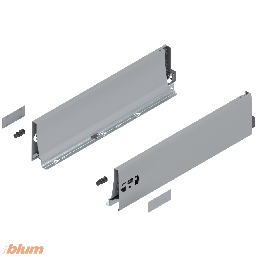 BLUM 378K4502SA ANTARO BOČNICA ŠEDÁ 450MM