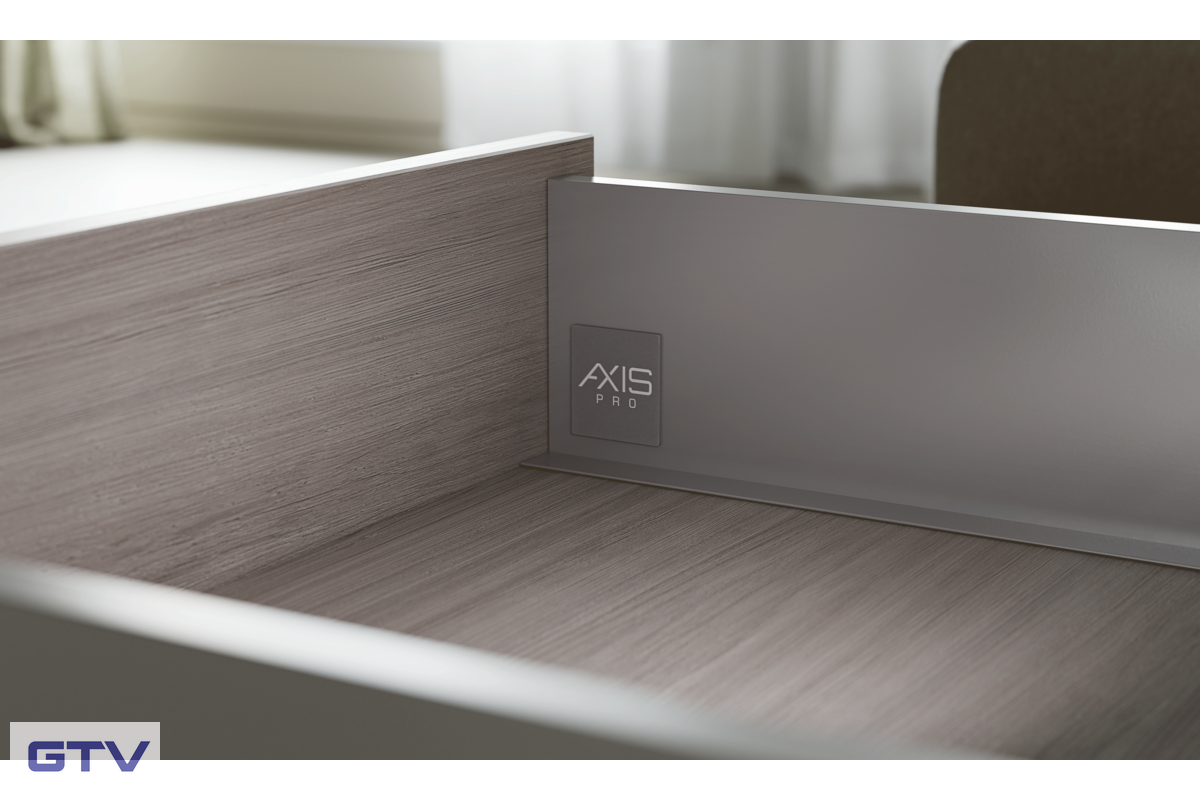GTV AXISPRO zásuvka na 18tku, výška 168 mm (C), 250 mm, s doťahom, biela – Obrázok 4
