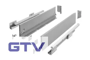 GTV AXISPRO zásuvka na 18tku, výška 120 mm (B), 500 mm, s doťahom, antracit / šedá