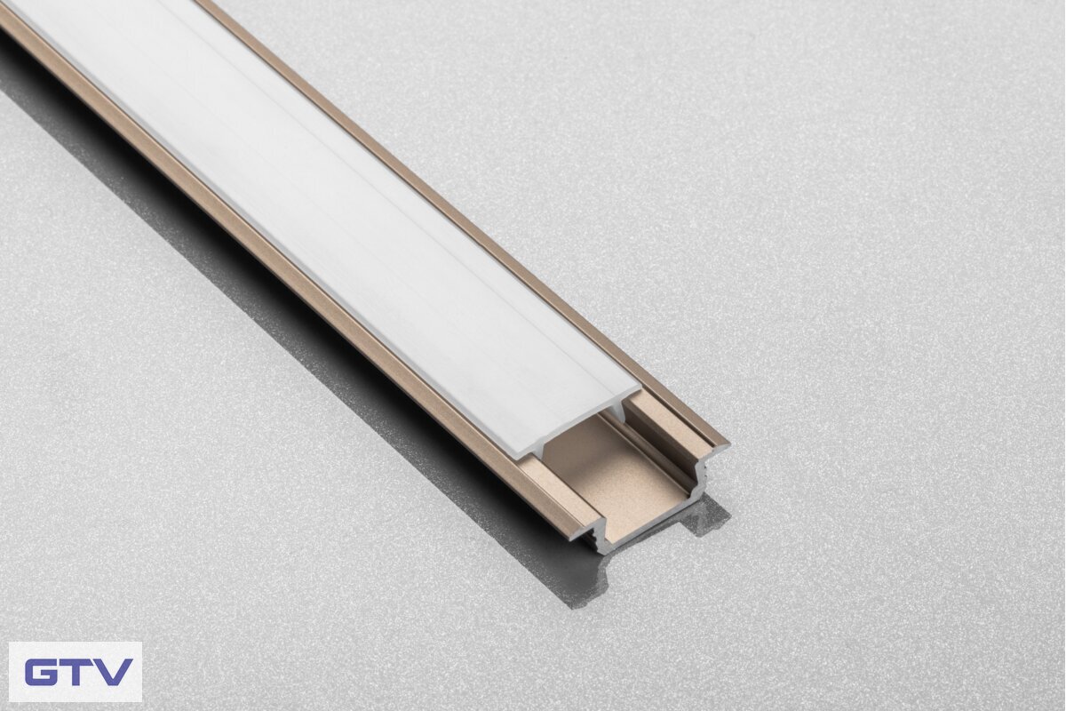 Krytka (difúzor) do LED profilu GTV GLAX, 2m, mliečna – Obrázok 2