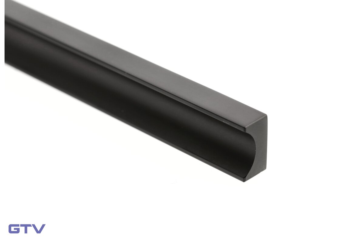 Nábytková úchytka GTV GROOVE, C=320 mm, L=360 mm, Al, čierna matná – Obrázok 4