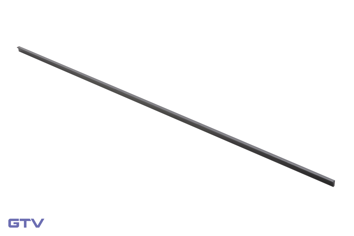 Nábytková úchytka GTV PILLAR, C=3x352 mm, L=1200 mm, Al, čierna matná