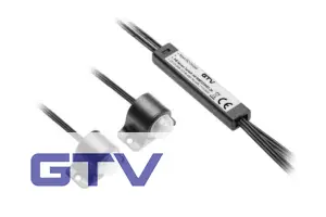 PIR bezkontaktný spínač, 2 senzory, 2m kabel, čierny